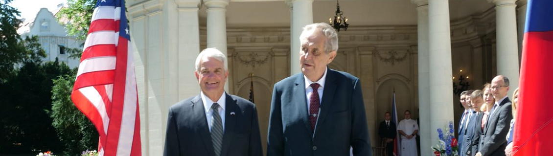 U.S. Ambassador Hosted President Zeman for Lunch